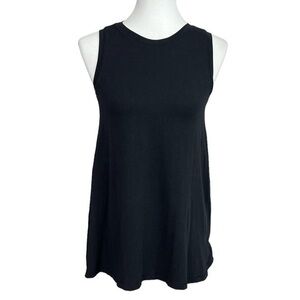 AnyBody Black Drapey Swing Tank Women’s Knit Jersey